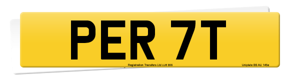 Registration number PER 7T